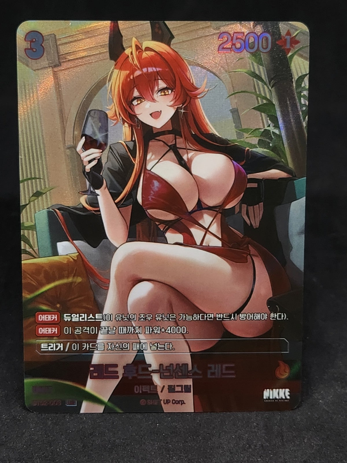 Red Hood Nonsense Red BT02-03 UR NM Nivel Arena Nikke Korean